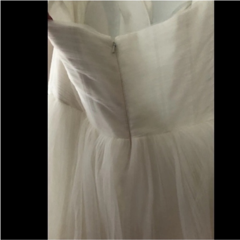 ANTHROPOLOGIE BHLDN Watters Avance Tiered Bridal Wedding Gown Ivory size 14 NWT - Picture 7 of 11